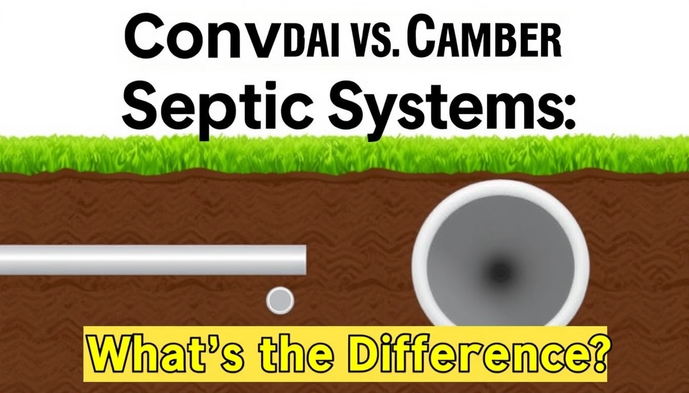Conventional vs Chamber Septic Systems: What’s the Difference? Conventional vs Chamber Septic Systems: What’s the Difference?