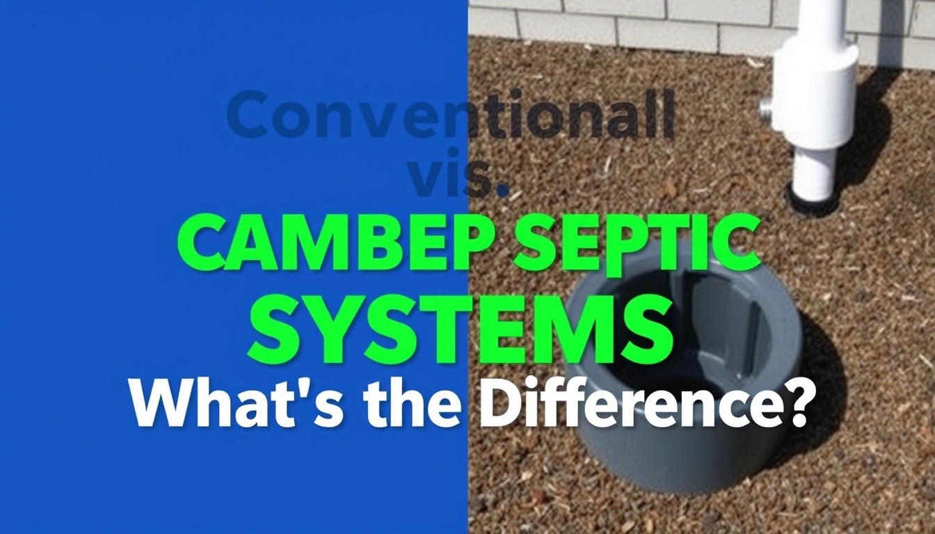 Conventional vs Chamber Septic Systems: What’s the Difference?