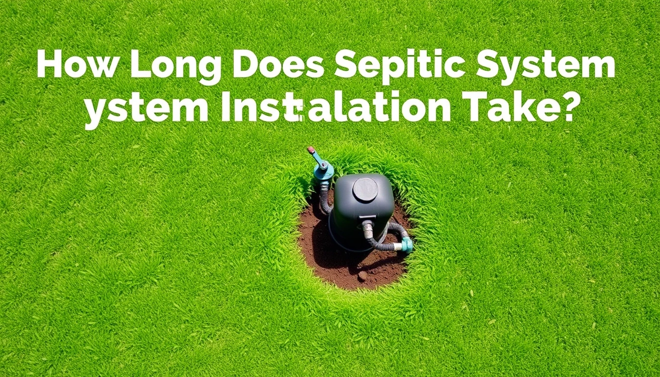 How Long Does Septic System Installation Take?