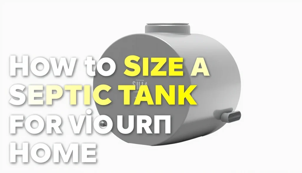 How to Size a Septic Tank for Your Home