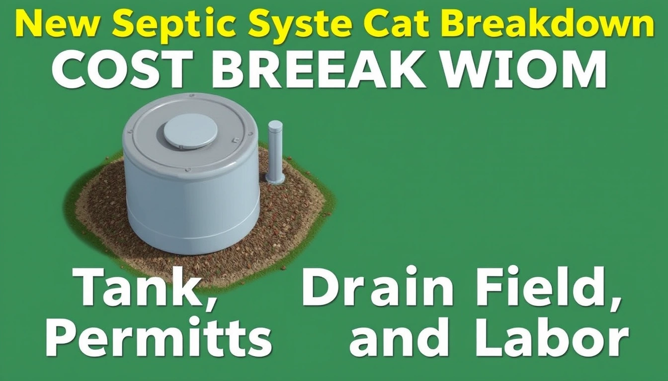 New Septic System Cost Breakdown: Tank, Drain Field, Permits, and Labor