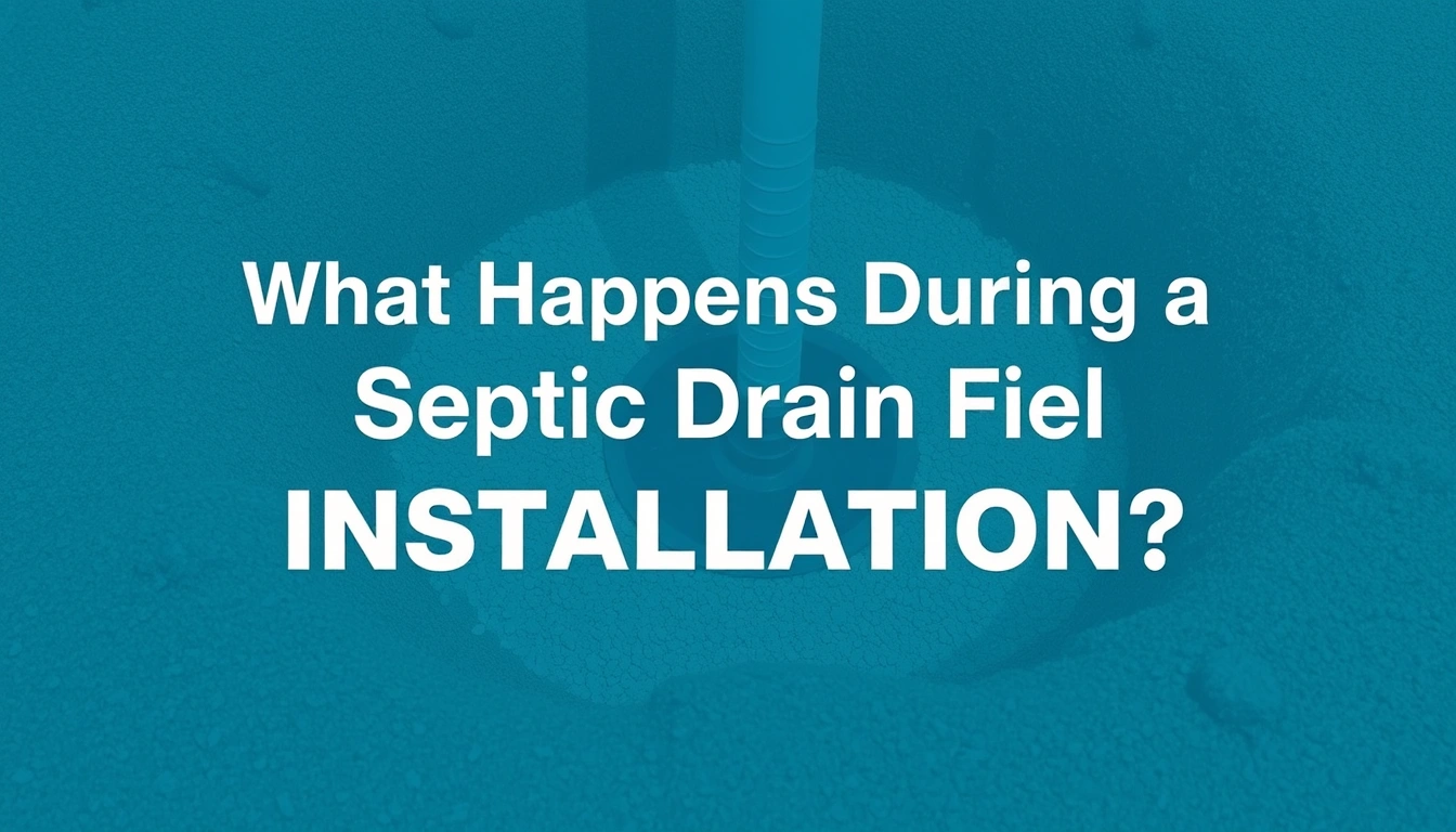 What Happens During a Septic Drain Field Installation?