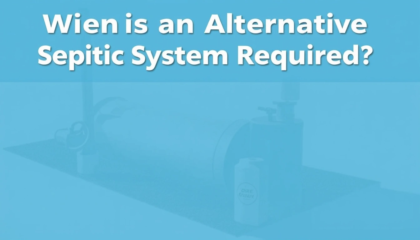 When Is an Alternative Septic System Required?